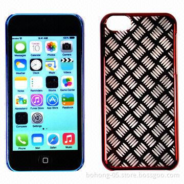 PC Case for iPhone 5C, Speckle Pattern Plating Laser Engraving, Various Colors are Available